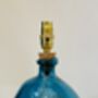 Aqua Blue 29cm Recycled Glass Table Lamp, thumbnail 1 of 4