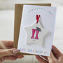 Personalised Congratulations Welly Boot Keepsake Card, thumbnail 1 of 6