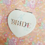 Bride To Be Personalised Pocket Mirror, thumbnail 2 of 7