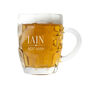 Personalised Wedding Dimpled Beer Glass, thumbnail 5 of 6