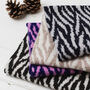 Lambswool Zebra Knitted Cowl, thumbnail 8 of 12