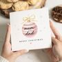 Personalised Bauble Christmas Card For Mum And Dad, thumbnail 1 of 7