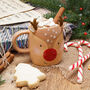 Christmas Reindeer Snack Mug With Gift Box, thumbnail 1 of 7