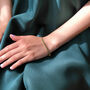 Emerald Gemstone Gold Vermeil Plated Tennis Bracelet, thumbnail 5 of 9