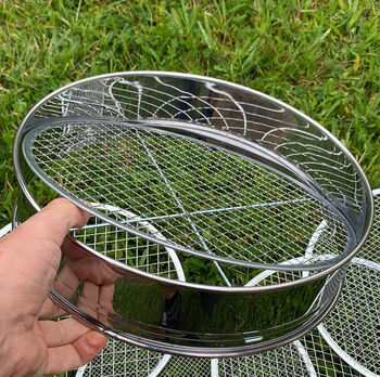 Stainless Steel Potting Sieve With Five Soil Filters, 4 of 6