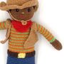 Handmade Cowboy Rattle Fair Trade Toy, thumbnail 3 of 3