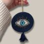 Evil Eye Decoration With Genuine Black Tourmaline, thumbnail 3 of 4
