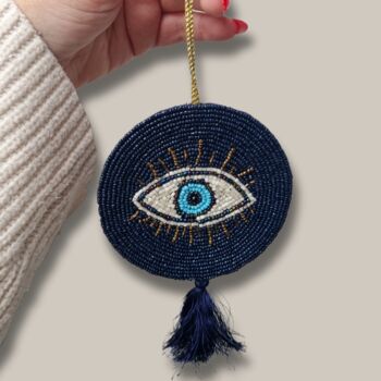 Evil Eye Decoration With Genuine Black Tourmaline, 3 of 4