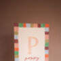 Personalised Illustrated Letter Print With Striped Border, thumbnail 5 of 10