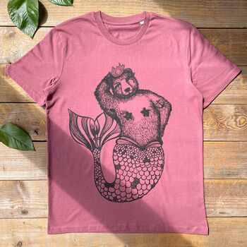 Mermaid Bear Organic T Shirt, 3 of 6
