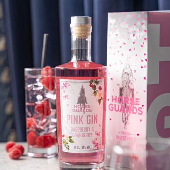 Horse Guards Pink Gin In Hearts Design Gift Box, 2 of 6