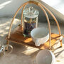 Sustainable Coconut Leaf Tea Stand Gift For Tea Lovers, thumbnail 2 of 5