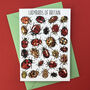 Ladybirds Of Britain Art Blank Greeting Card, thumbnail 5 of 11