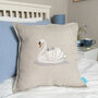 Embroidered Swan Cushions, thumbnail 2 of 9