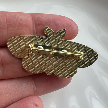 Star Moth Brooch With Gift Pouch, 3 of 6