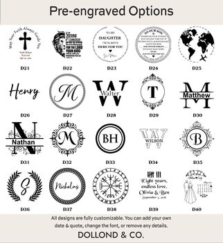 Engraved Bronze Compass Necklace Gift, 11 of 12