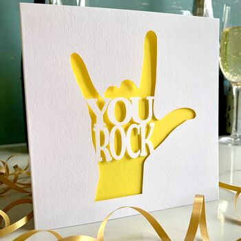 You Rock Congratulations Card, 2 of 4