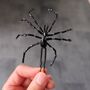 Handmade Spider Hair Pin In Black, thumbnail 2 of 9