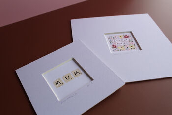 Mum Scrabble Tiles Mini Art Print, 3 of 10