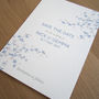 Delicate Foliage Save The Date Card, thumbnail 5 of 10