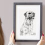 Personalised Dog Line Drawing, thumbnail 5 of 10