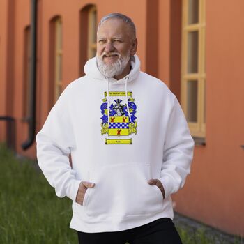 Personalised Hoodie With Small Coat Of Arms, 2 of 11
