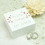 Personalised 'Little Hearts' Wooden Wedding Ring Box, thumbnail 2 of 3
