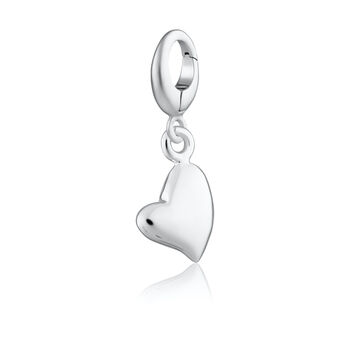 Sterling Silver Warm Heart Charm Necklace, 4 of 9