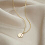 9ct Gold Mini Confetti Birthstone Disc Necklace, thumbnail 3 of 7