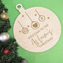 Personalised Oversize Wooden Decoration Bauble Design, thumbnail 1 of 6