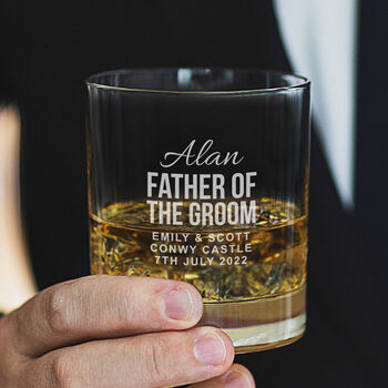 Personalised Father Of The Groom Wedding Glass, 2 of 10