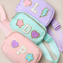 Kids Personalised Preppy Patch Bag, thumbnail 1 of 7