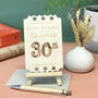 Personalised 30th Birthday Wooden Card, thumbnail 3 of 8