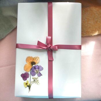 Pressed Flower, Candle, Cotton Scarf Birthday Gift Box, 5 of 8