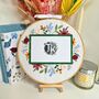 Flower Frame Embroidery Kit, thumbnail 4 of 7