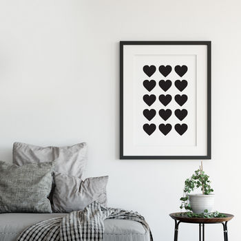 Minimalist Hearts Print, 2 of 5