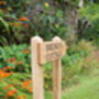 Wooden Engraved Directional Driveway Sign Pointing, thumbnail 11 of 12