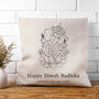 Personalised Diwali Cushion Cover, thumbnail 1 of 6