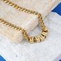 Engraved 5 Mm Black Cuban Chain Necklace, thumbnail 7 of 12