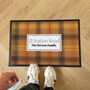 Personalised Gingham House Warming Gift Check Doormat, thumbnail 1 of 3