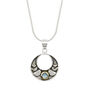 Moon Phase Men's Silver Necklace, thumbnail 4 of 8
