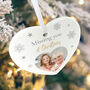 Memorial Photo Ceramic Heart Hanging Decoration + Gift Box, thumbnail 5 of 7