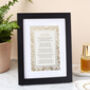 Custom Made Floral Poem Keepsake Gift, thumbnail 9 of 12