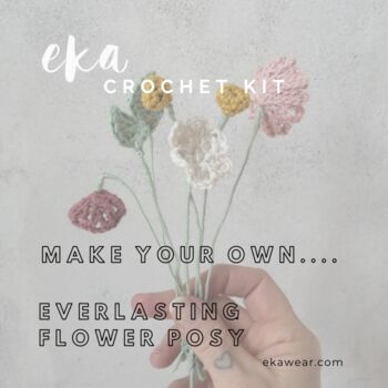 Make Your Own Crochet Flower Bouquet Kit, 2 of 11
