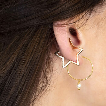 Gold Plated Star Ear Cuffs, 4 of 8