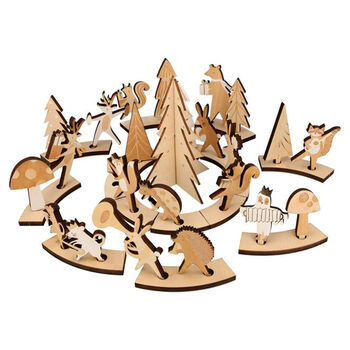 Forest Animals Wooden Advent Calendar, 2 of 3