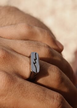 Wave Summer Ring Unisex Gift, 2 of 8