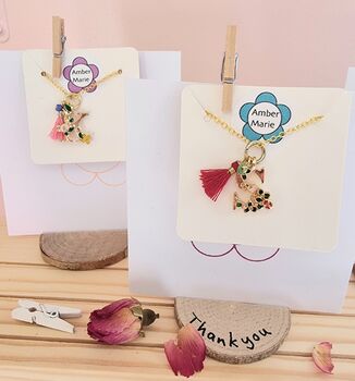 Gold Floral Initial Letter Charm Pendant Gift With Stand, 5 of 9