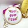 Positivity Beginners Embroidery Kit, thumbnail 4 of 12