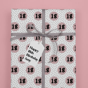 Personalised 18th Birthday Wrapping Paper, 4 of 9